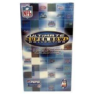 NEW NFL Ultimate Super Bowl Collection VHS Super Bowl 1-XXXVII FACTORY SEALED